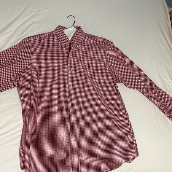 Ralph Lauren Red Gingham Button Down - Large - Picture 1 of 3